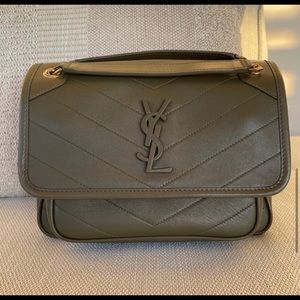 Saint Laurent Niki baby leather bag